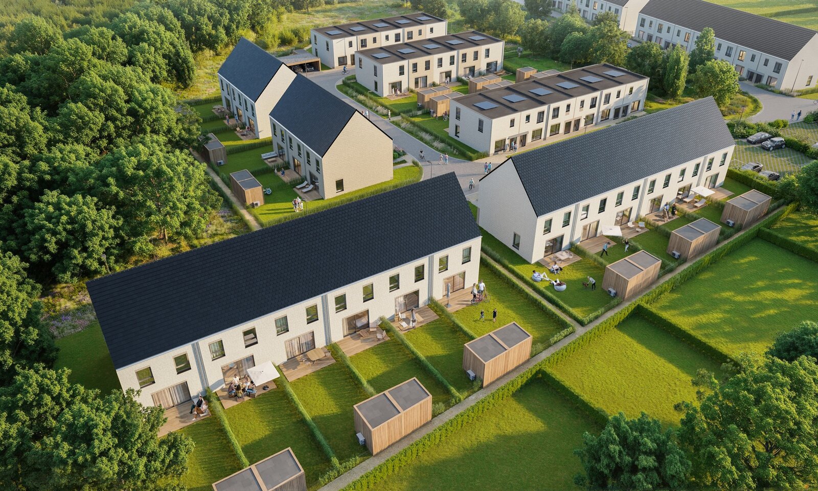 Théo d’Or in Baasrode (Dendermonde): BEN-gezinswoningen in een groene, autoluwe wijk